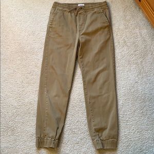 Khaki joggers - (Boys L)